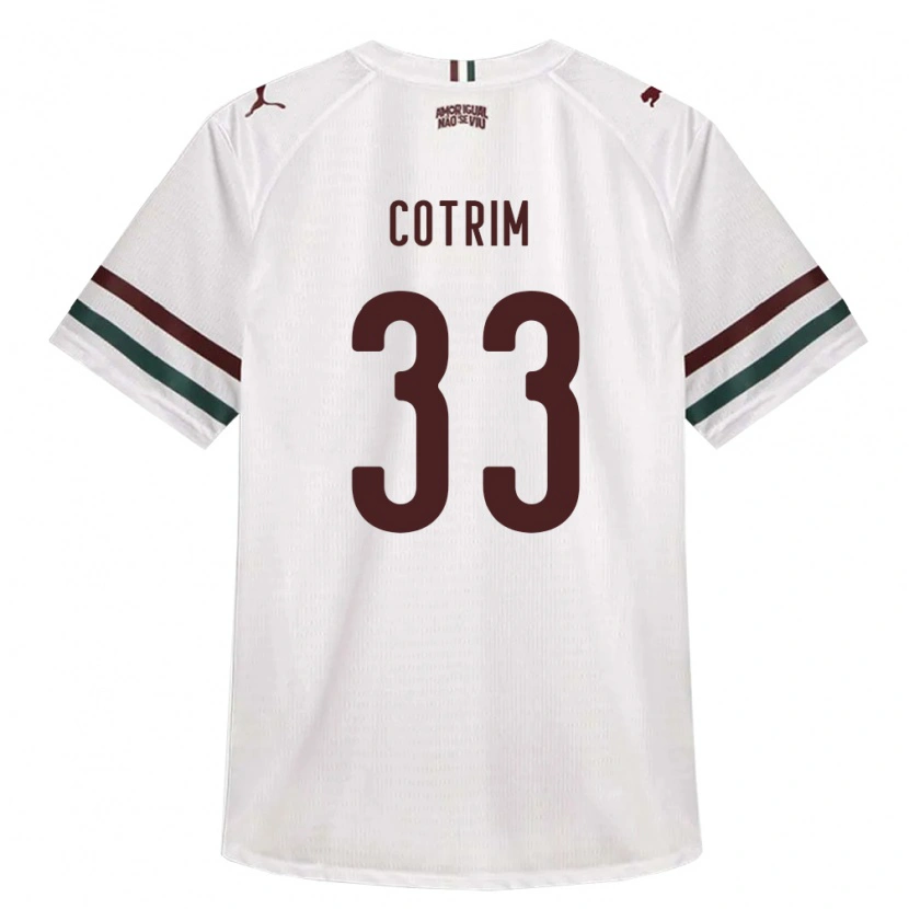 Danxen Bambino Maglia Bruna Cotrim #33 Bianco Verde Borgogna Kit Gara Away 2026/27 Maglietta