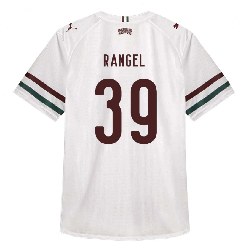 Danxen Bambino Maglia Pedro Rangel #39 Bianco Verde Borgogna Kit Gara Away 2026/27 Maglietta