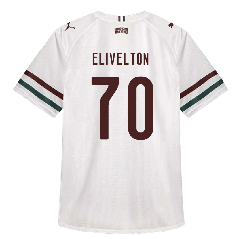 Danxen Bambino Maglia Elivelton Guedes Alves Da Silva #70 Bianco Verde Borgogna Kit Gara Away 2026/27 Maglietta