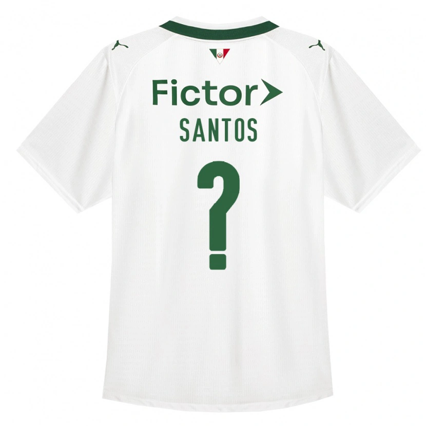 Danxen Bambino Maglia Gabriel Santos #0 Verde Bianco Kit Gara Away 2026/27 Maglietta