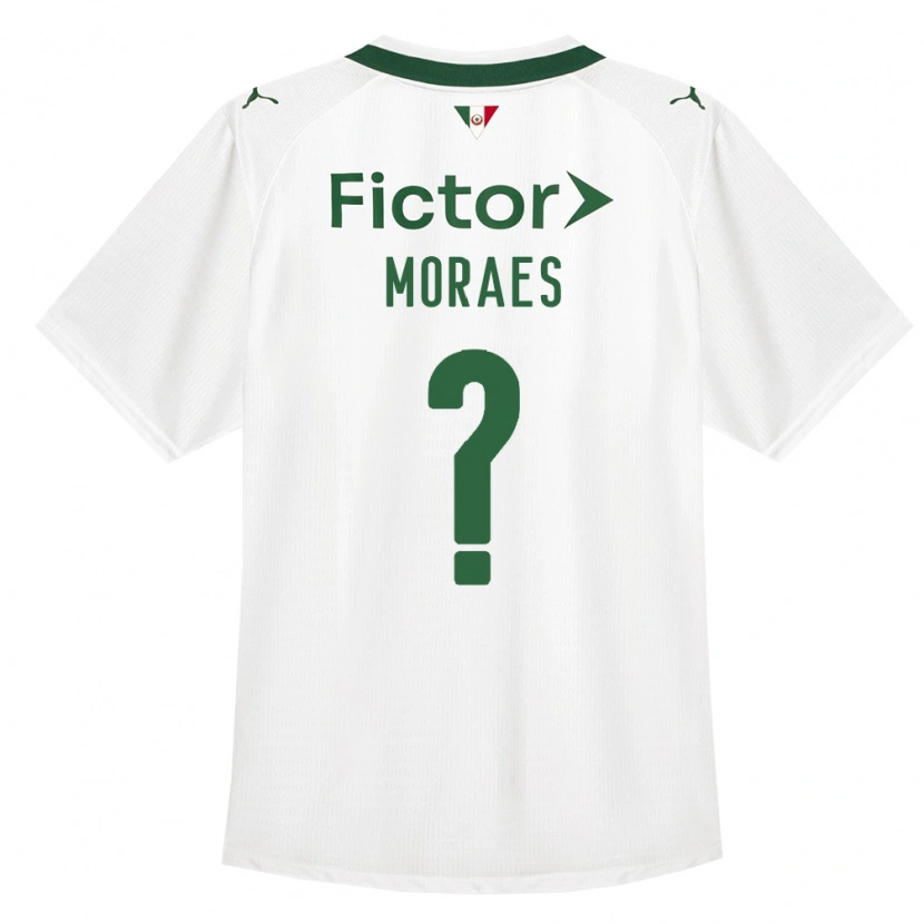 Danxen Bambino Maglia Kauã Moraes #0 Verde Bianco Kit Gara Away 2026/27 Maglietta