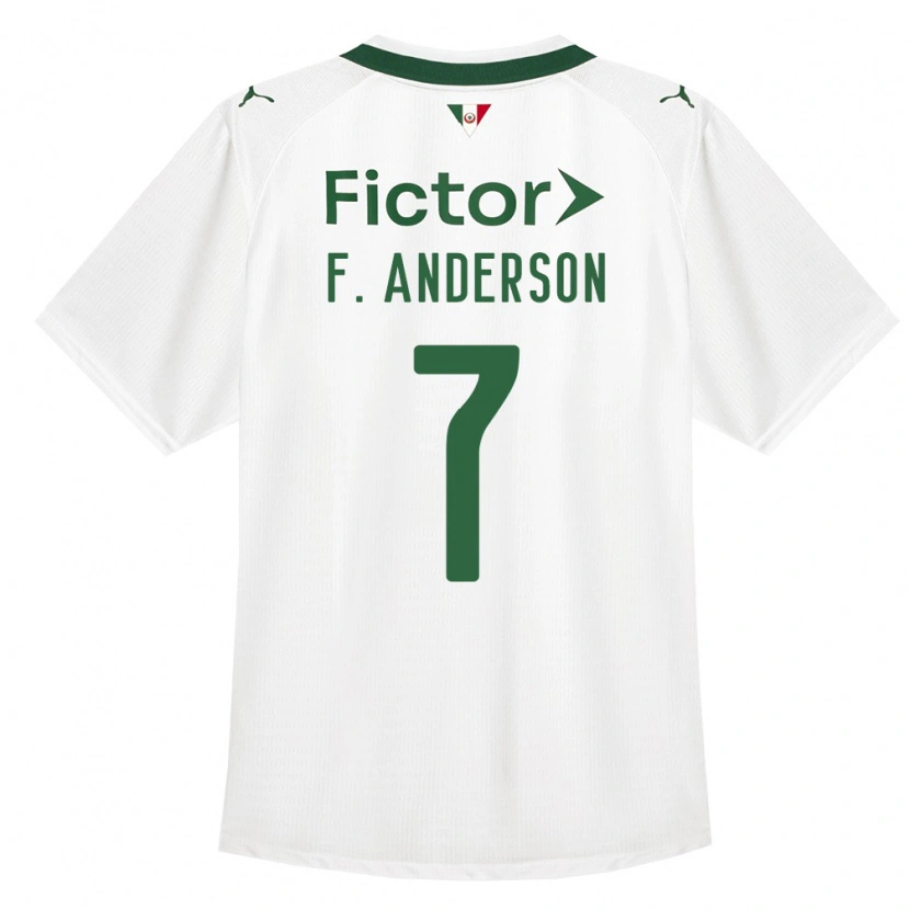 Danxen Bambino Maglia Felipe Anderson #7 Verde Bianco Kit Gara Away 2026/27 Maglietta