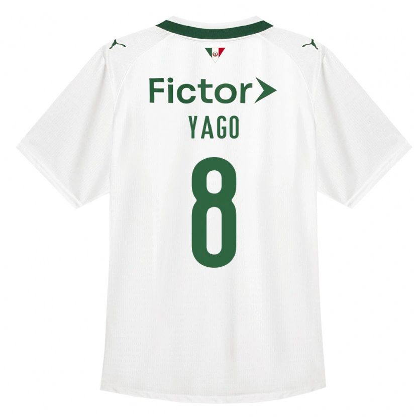 Danxen Bambino Maglia Ruan Yago #8 Verde Bianco Kit Gara Away 2026/27 Maglietta