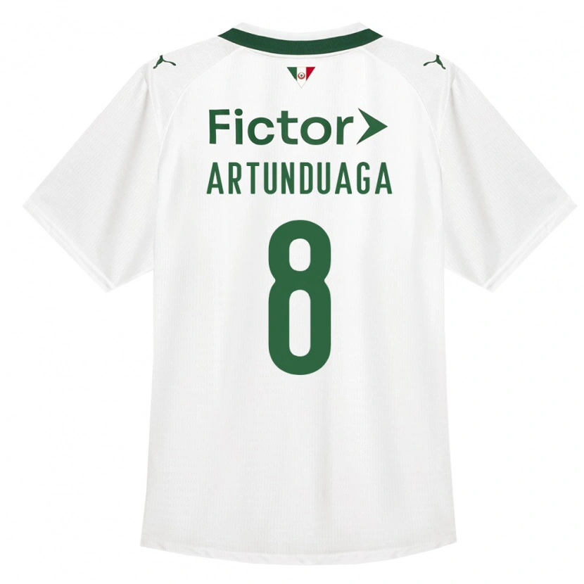 Danxen Bambino Maglia Grover Artunduaga #8 Verde Bianco Kit Gara Away 2026/27 Maglietta