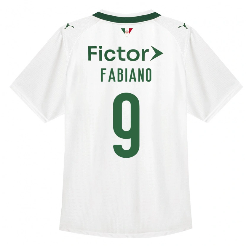 Danxen Bambino Maglia Fabiano Rodrigues Pereira #9 Verde Bianco Kit Gara Away 2026/27 Maglietta