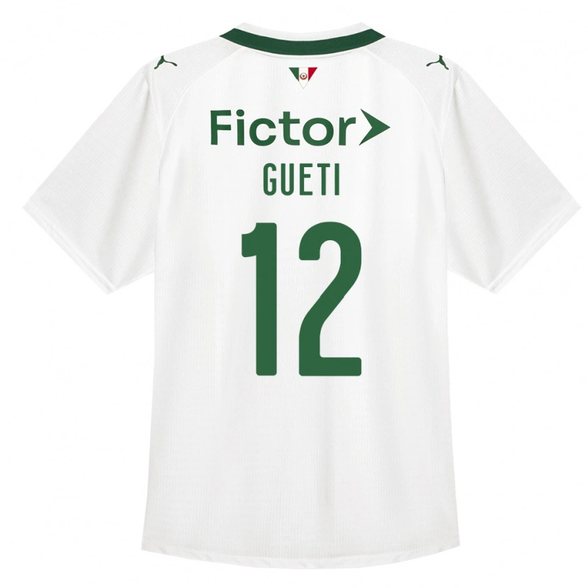Danxen Bambino Maglia Rodrigo Gueti #12 Verde Bianco Kit Gara Away 2026/27 Maglietta