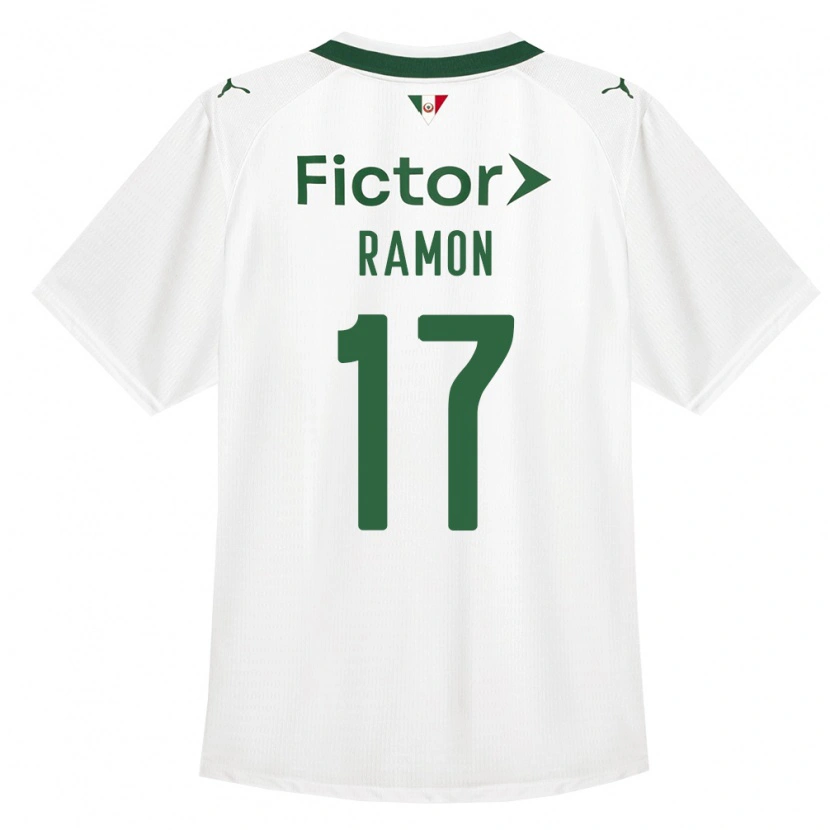 Danxen Bambino Maglia Ramon Riquelme #17 Verde Bianco Kit Gara Away 2026/27 Maglietta