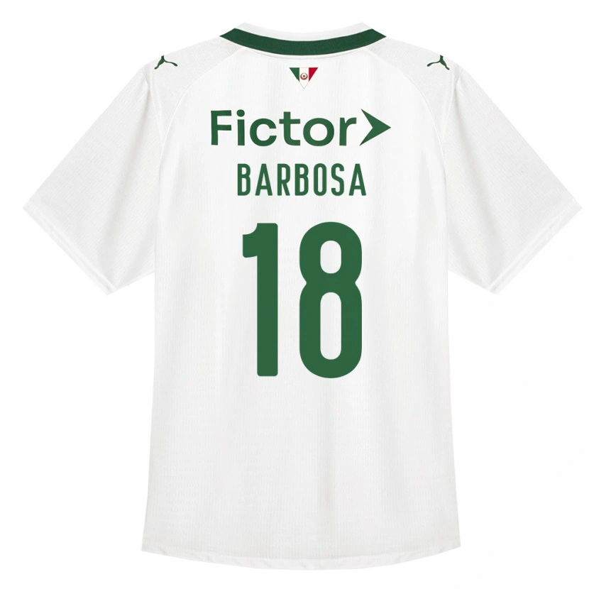 Danxen Bambino Maglia Danilo Barbosa #18 Verde Bianco Kit Gara Away 2026/27 Maglietta