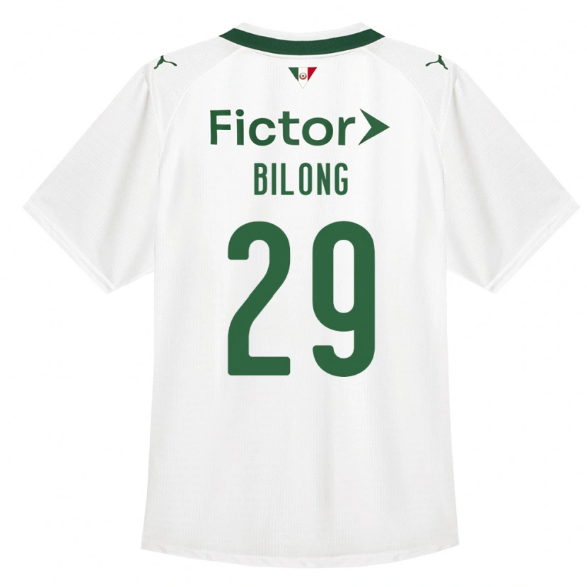 Danxen Bambino Maglia Miguel Bilong #29 Verde Bianco Kit Gara Away 2026/27 Maglietta