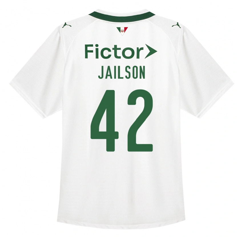 Danxen Bambino Maglia Jailson #42 Verde Bianco Kit Gara Away 2026/27 Maglietta