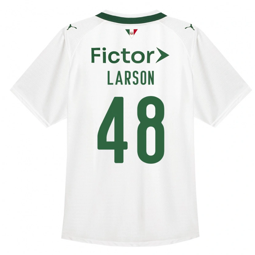 Danxen Bambino Maglia Larson Torna Ferreira Dos Santos #48 Verde Bianco Kit Gara Away 2026/27 Maglietta