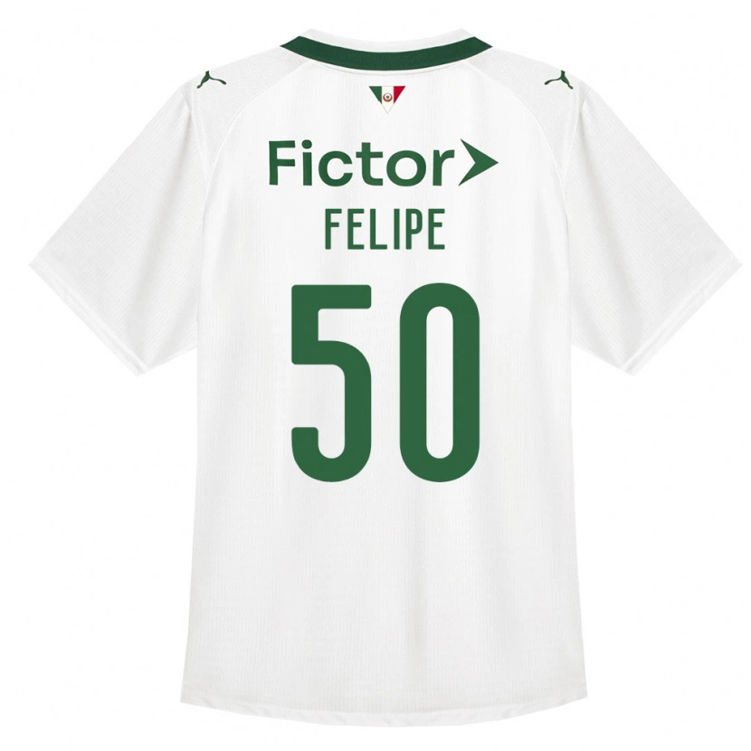 Danxen Bambino Maglia Luis Pacheco #50 Verde Bianco Kit Gara Away 2026/27 Maglietta
