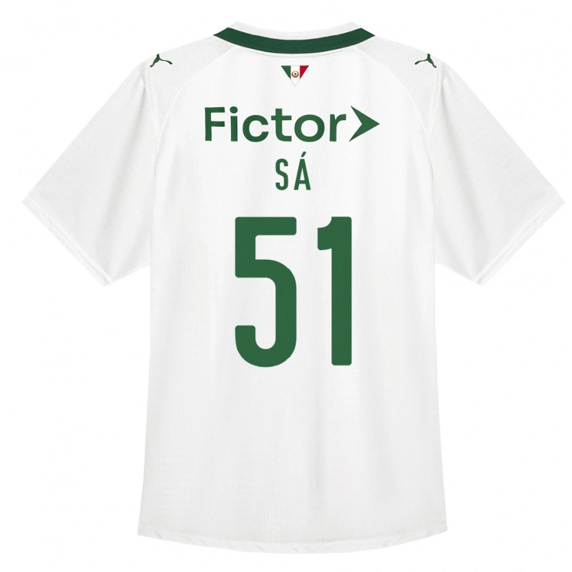 Danxen Bambino Maglia Luiz Sá #51 Verde Bianco Kit Gara Away 2026/27 Maglietta