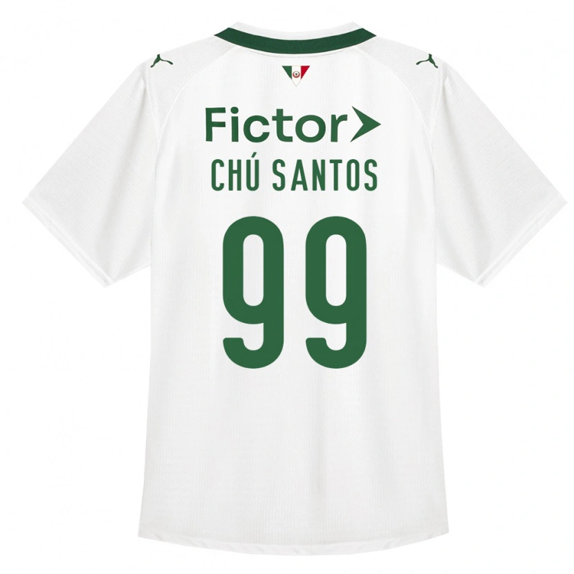 Danxen Bambino Maglia Chú Santos #99 Verde Bianco Kit Gara Away 2026/27 Maglietta
