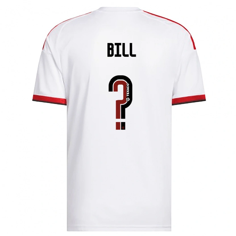 Danxen Bambino Maglia Bill #0 Bianco Rosso Nero Kit Gara Away 2026/27 Maglietta