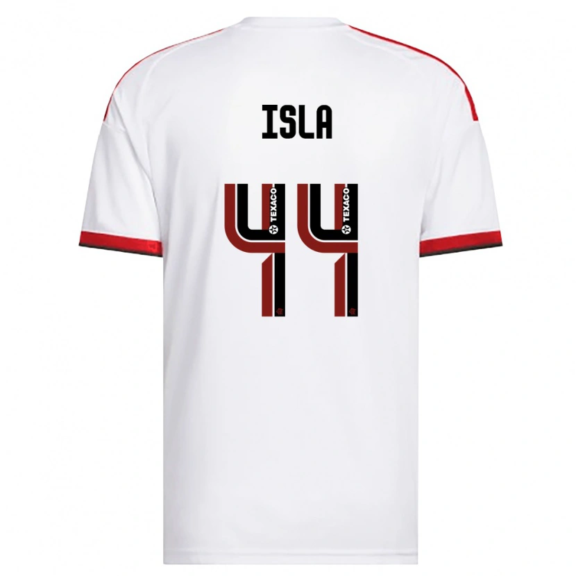 Danxen Bambino Maglia Mauricio Isla #44 Bianco Rosso Nero Kit Gara Away 2026/27 Maglietta