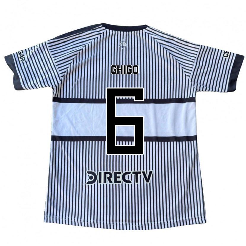 Danxen Bambino Maglia Cecilia Ghigo #6 Bianco Giallo Nero Kit Gara Away 2026/27 Maglietta