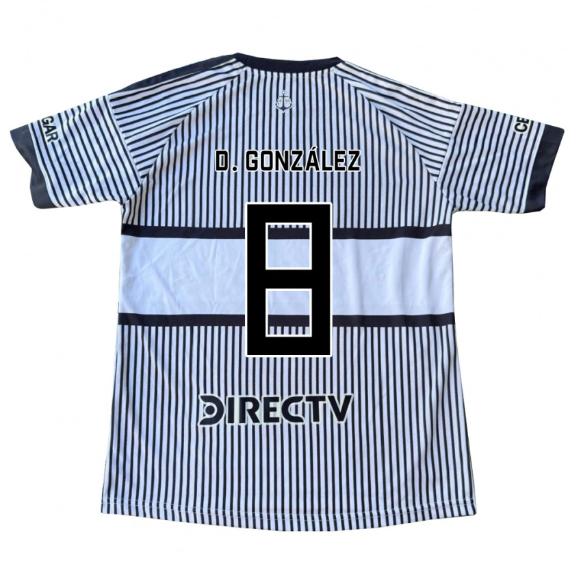 Danxen Bambino Maglia Dante González #8 Bianco Giallo Nero Kit Gara Away 2026/27 Maglietta