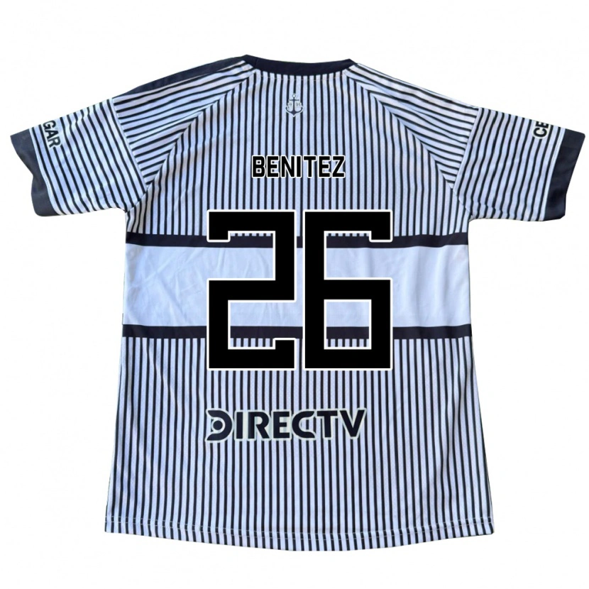 Danxen Bambino Maglia Lorena Benitez #26 Bianco Giallo Nero Kit Gara Away 2026/27 Maglietta