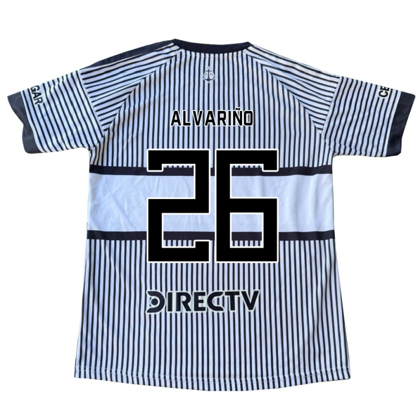 Danxen Bambino Maglia Alexis Alvariño #26 Bianco Giallo Nero Kit Gara Away 2026/27 Maglietta