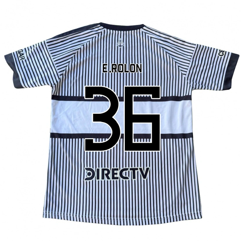 Danxen Bambino Maglia Esteban Rolon #36 Bianco Giallo Nero Kit Gara Away 2026/27 Maglietta