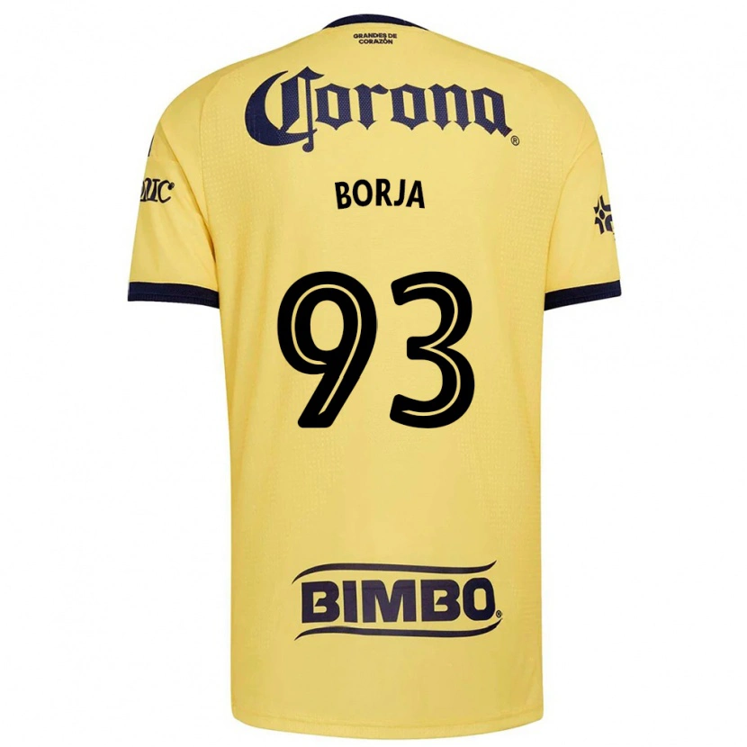 Danxen Bambino Maglia Miguel Borja #93 Giallo Rosso Nero Kit Gara Home 2026/27 Maglietta