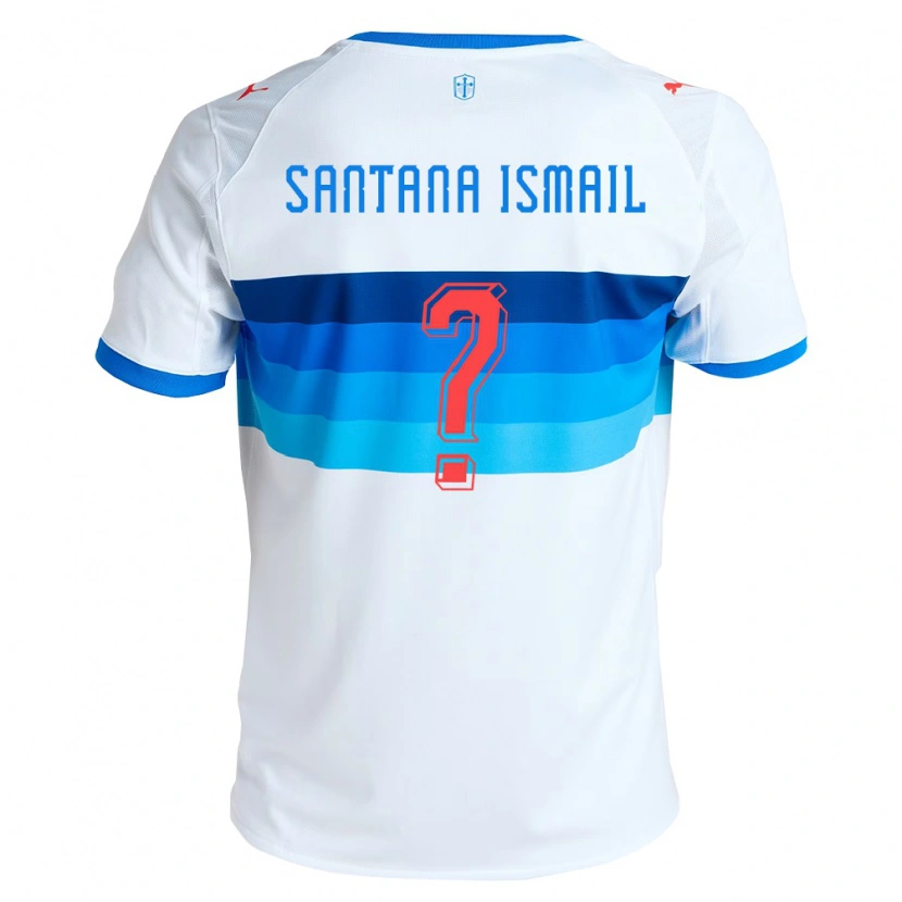 Danxen Uomo Maglia Benjamin Santana Ismail #0 Bianco Azzurro Kit Gara Home 2026/27 Maglietta