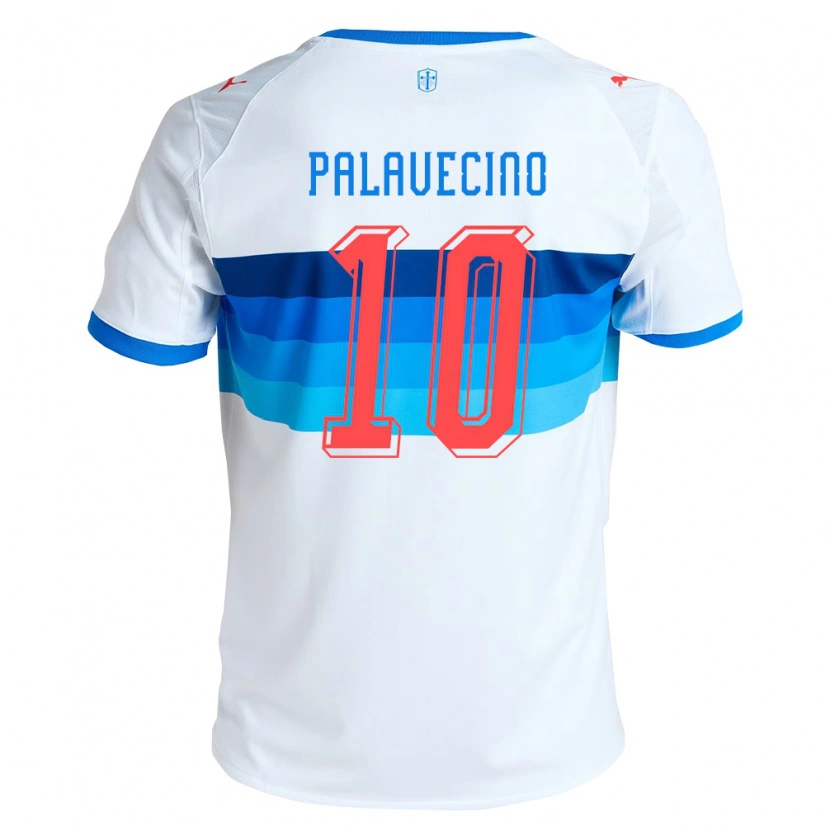 Danxen Uomo Maglia Matías Palavecino #10 Bianco Azzurro Kit Gara Home 2026/27 Maglietta