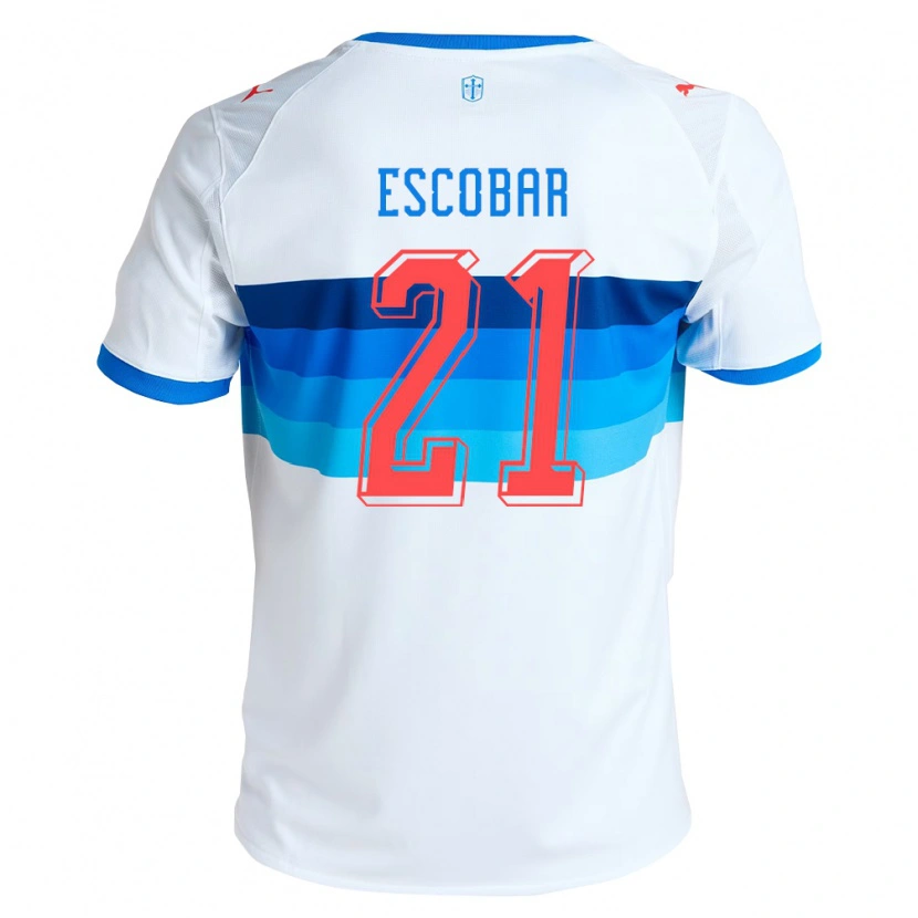 Danxen Uomo Maglia Dylan Escobar #21 Bianco Azzurro Kit Gara Home 2026/27 Maglietta