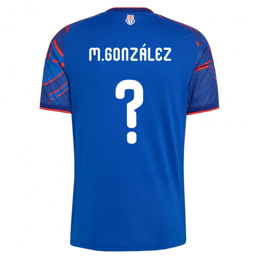 Danxen Uomo Maglia Matías González #0 Blu Reale Rosso Kit Gara Home 2026/27 Maglietta