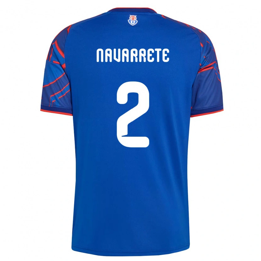 Danxen Uomo Maglia Daniel Navarrete #2 Blu Reale Rosso Kit Gara Home 2026/27 Maglietta