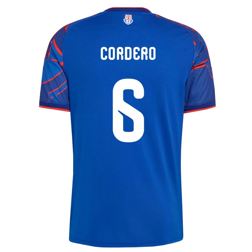 Danxen Uomo Maglia Renato Cordero #6 Blu Reale Rosso Kit Gara Home 2026/27 Maglietta