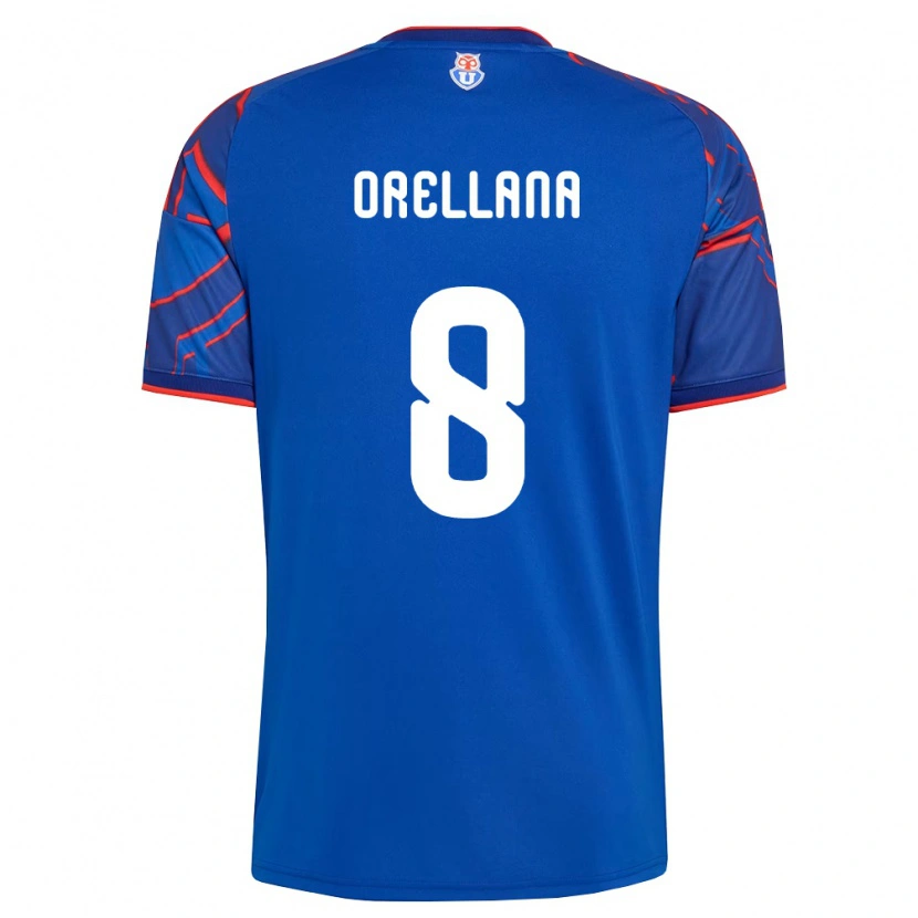 Danxen Uomo Maglia Denisse Orellana #8 Blu Reale Rosso Kit Gara Home 2026/27 Maglietta
