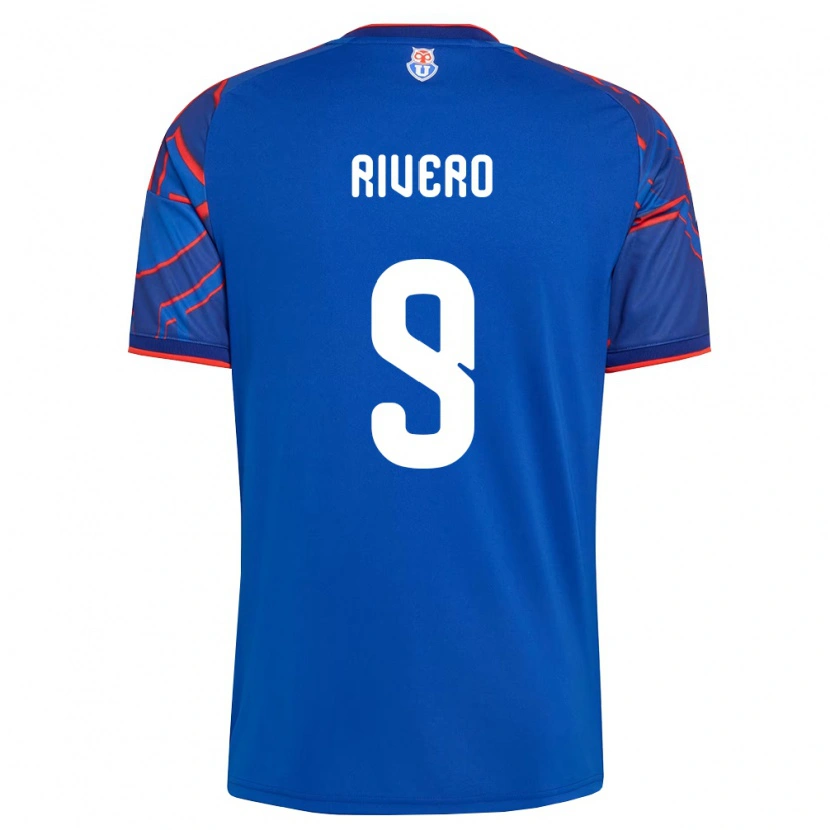 Danxen Uomo Maglia Octavio Rivero #9 Blu Reale Rosso Kit Gara Home 2026/27 Maglietta