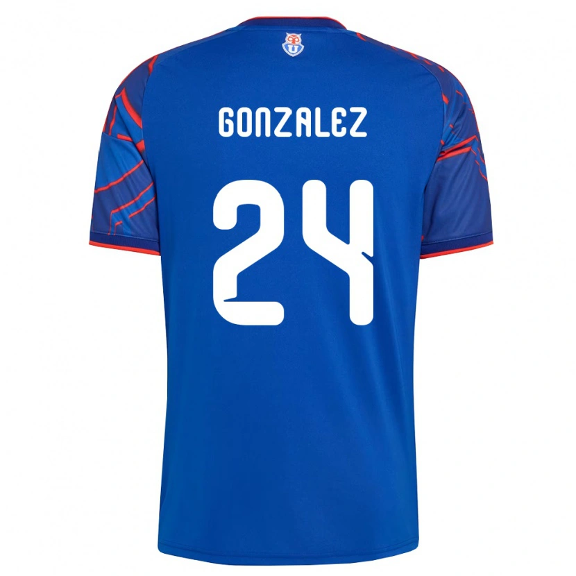 Danxen Uomo Maglia Emma González #24 Blu Reale Rosso Kit Gara Home 2026/27 Maglietta