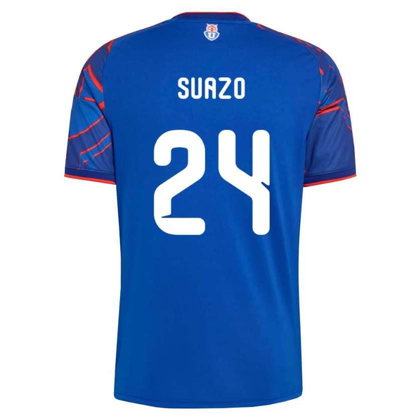 Danxen Uomo Maglia Arantza Suazo #24 Blu Reale Rosso Kit Gara Home 2026/27 Maglietta