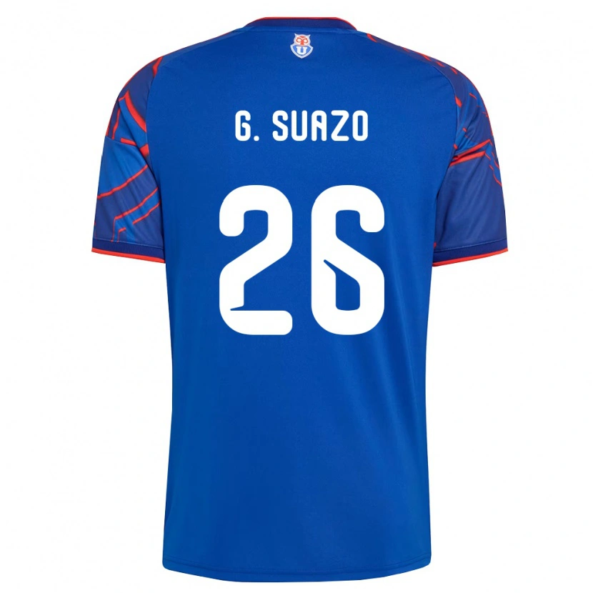 Danxen Uomo Maglia Grettel Suazo #26 Blu Reale Rosso Kit Gara Home 2026/27 Maglietta
