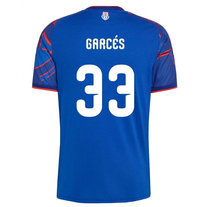 Danxen Uomo Maglia Simón Garcés #33 Blu Reale Rosso Kit Gara Home 2026/27 Maglietta
