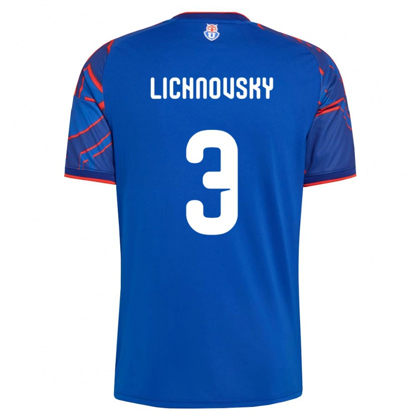 Danxen Uomo Maglia Igor Lichnovsky #3 Blu Reale Rosso Kit Gara Home 2026/27 Maglietta