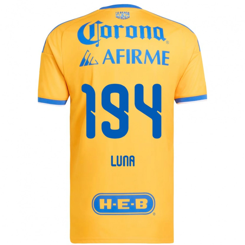 Danxen Uomo Maglia Juan Luna #194 Giallo Blu Kit Gara Home 2026/27 Maglietta