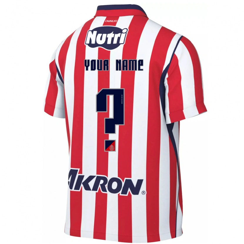 Danxen Uomo Maglia Il Tuo Nome #0 Rosso Bianco Kit Gara Home 2026/27 Maglietta