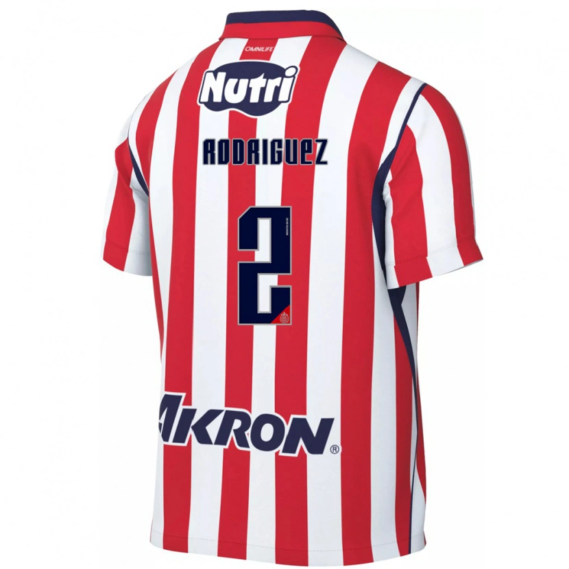 Danxen Uomo Maglia Jaqueline Rodríguez #2 Rosso Bianco Kit Gara Home 2026/27 Maglietta
