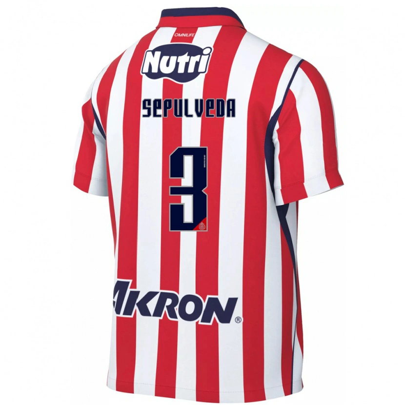Danxen Uomo Maglia Gilberto Sepúlveda #3 Rosso Bianco Kit Gara Home 2026/27 Maglietta