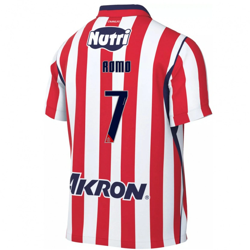 Danxen Uomo Maglia Luis Romo #7 Rosso Bianco Kit Gara Home 2026/27 Maglietta