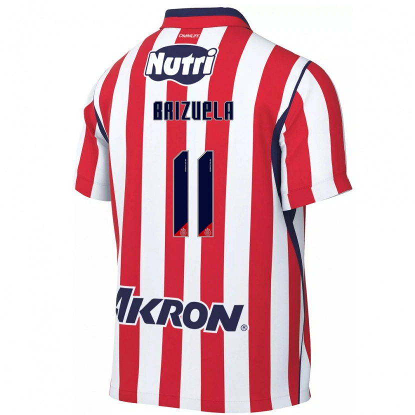 Danxen Uomo Maglia Isaác Brizuela #11 Rosso Bianco Kit Gara Home 2026/27 Maglietta