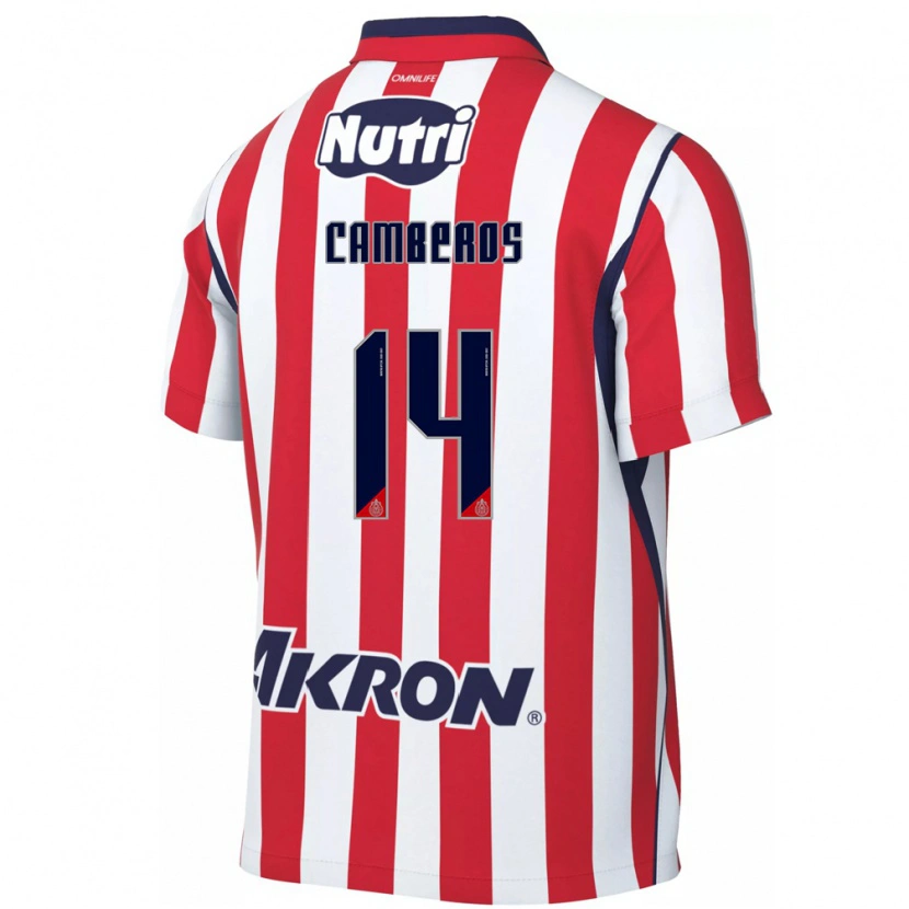 Danxen Uomo Maglia Hugo Camberos #14 Rosso Bianco Kit Gara Home 2026/27 Maglietta