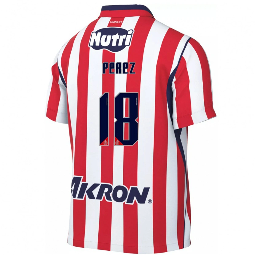 Danxen Uomo Maglia Jonathan Pérez #18 Rosso Bianco Kit Gara Home 2026/27 Maglietta