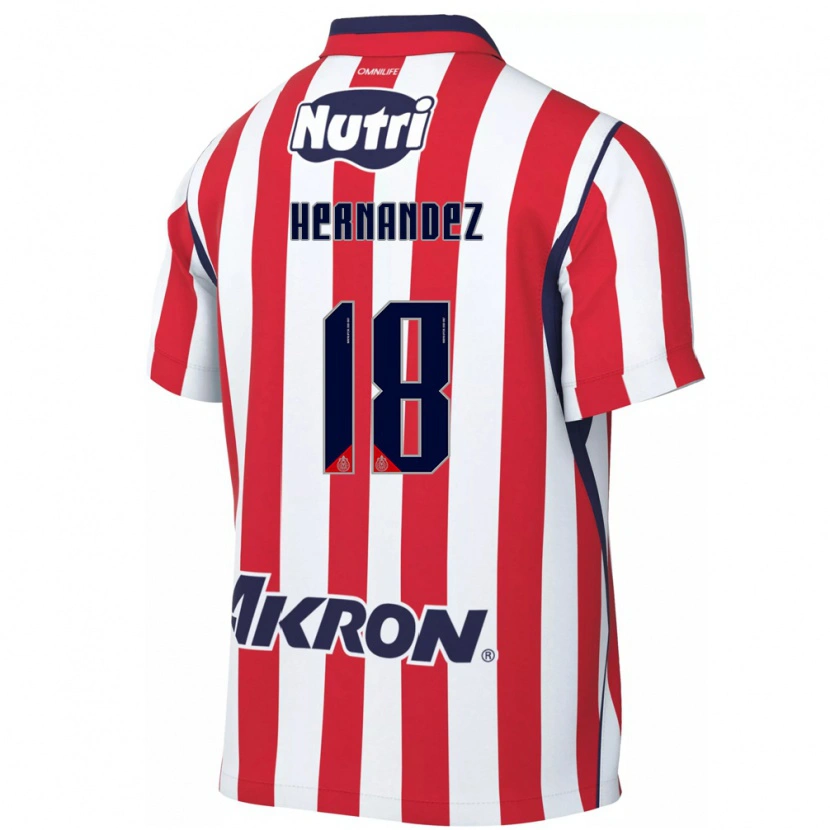 Danxen Uomo Maglia Montserrat Hernandez #18 Rosso Bianco Kit Gara Home 2026/27 Maglietta