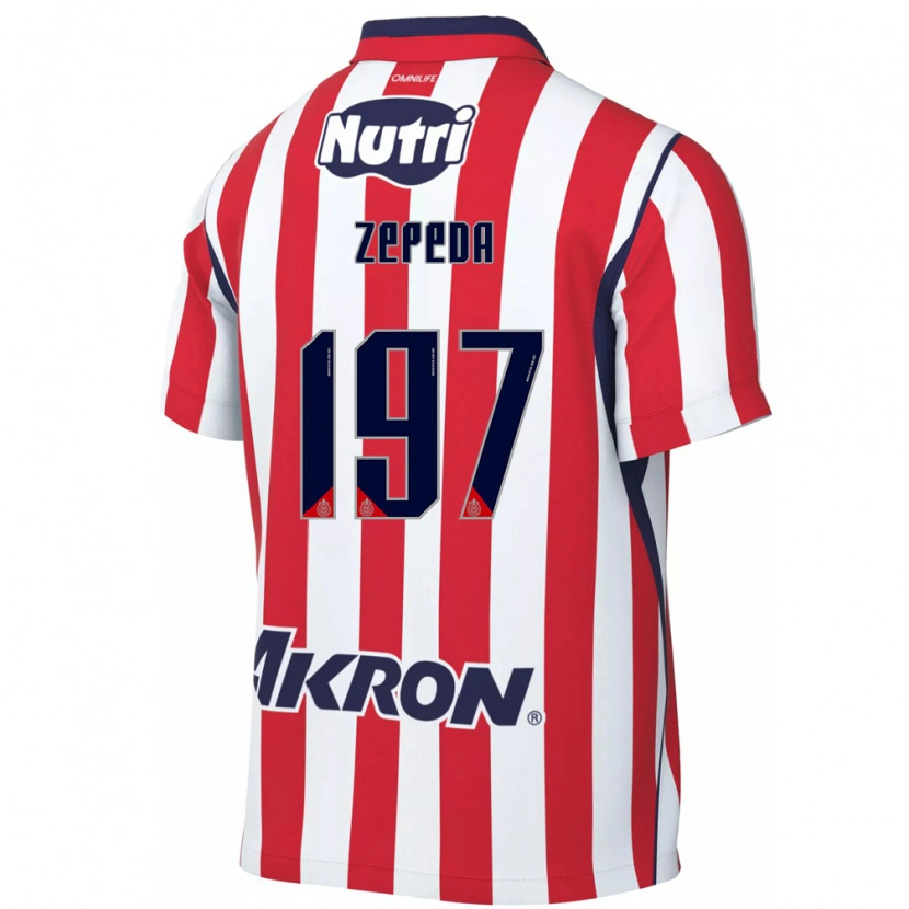 Danxen Uomo Maglia Carlos Zepeda #197 Rosso Bianco Kit Gara Home 2026/27 Maglietta