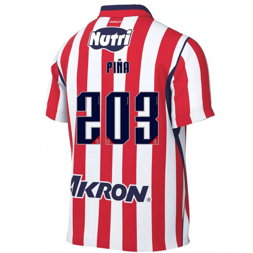 Danxen Uomo Maglia Fernando Piña #203 Rosso Bianco Kit Gara Home 2026/27 Maglietta